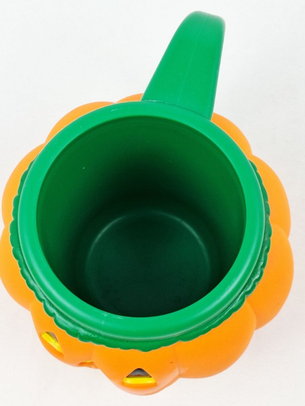 Applause Jack-O-Lantern Kids Mug Orange & Green Plastic Design 3.25" - Picture 3 of 6